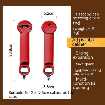 Three-in-one Multifunctional Magnetic Can, Bottle, Jar Opener