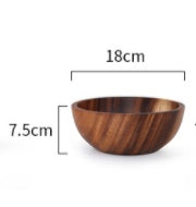 Natural Wooden Salad & Fruit Bowl – Eco-Friendly, Durable & Handcrafted Design
