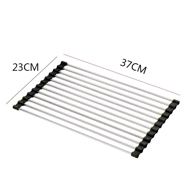 Foldable Stainless Steel Sink Dish Drying Rack
