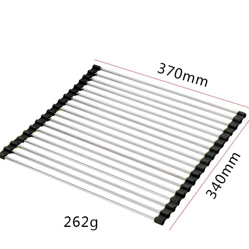 Foldable Stainless Steel Sink Dish Drying Rack