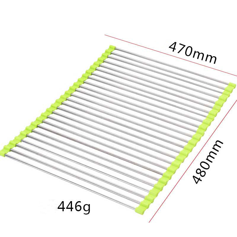 Foldable Stainless Steel Sink Dish Drying Rack