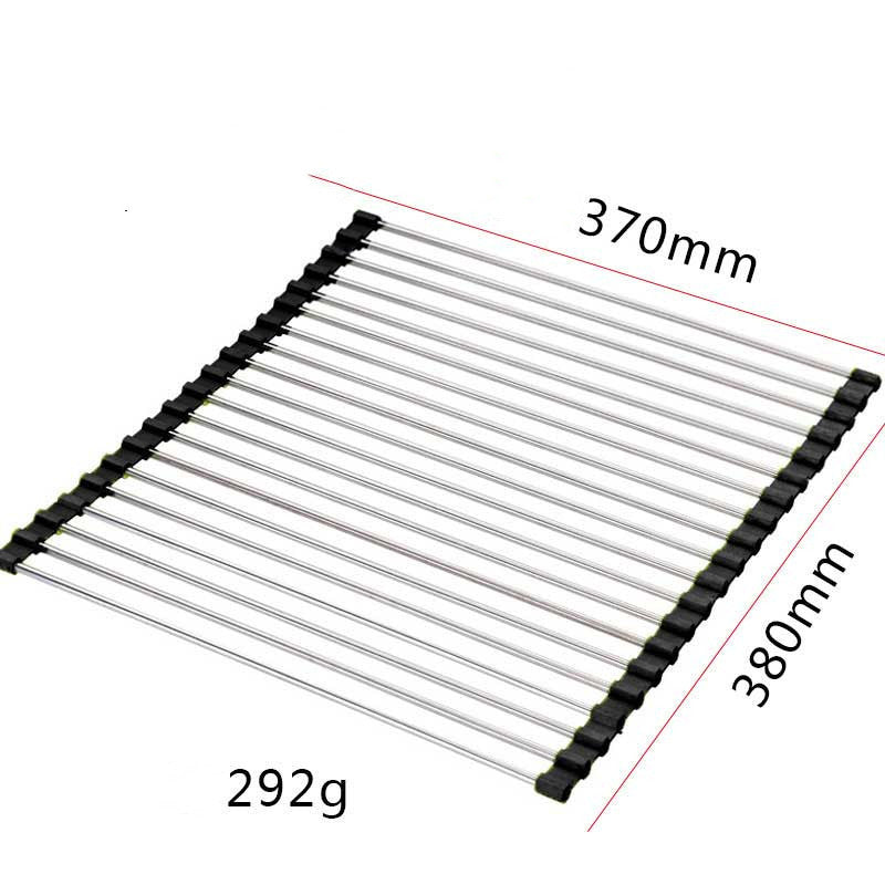 Foldable Stainless Steel Sink Dish Drying Rack