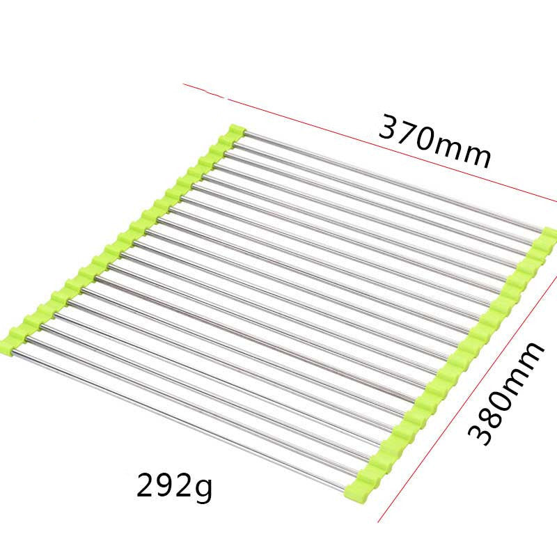 Foldable Stainless Steel Sink Dish Drying Rack