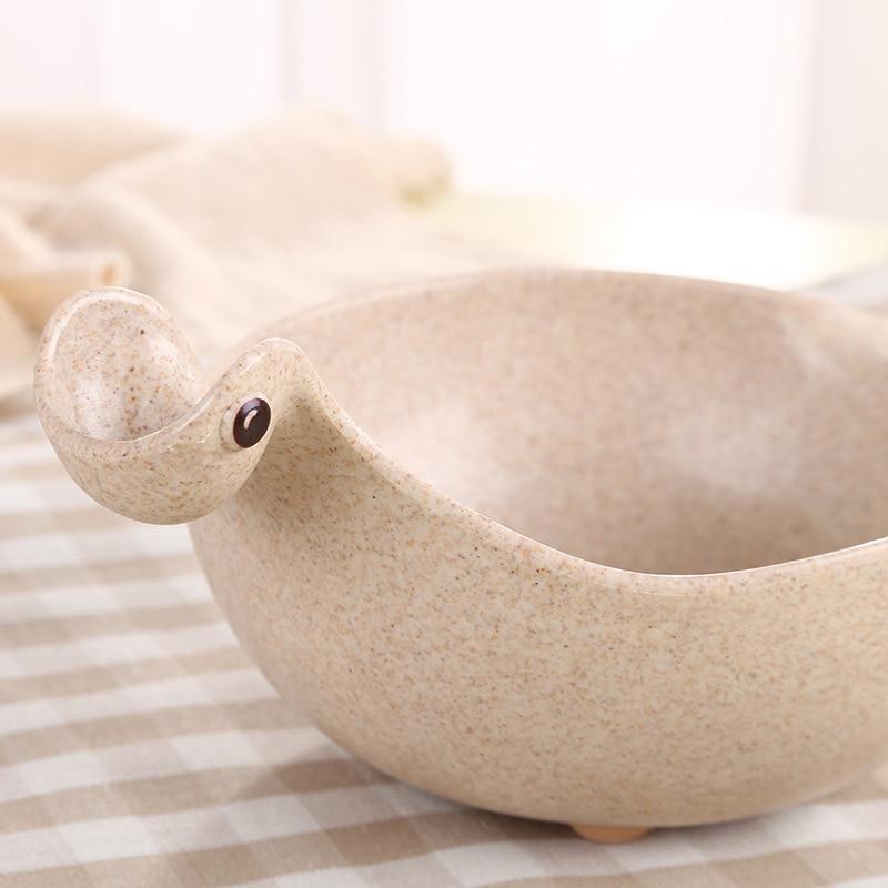 Eco-Friendly Wheat Straw Dinosaur Bowls – BPA-Free, Lightweight & Unbreakable Kids Tableware