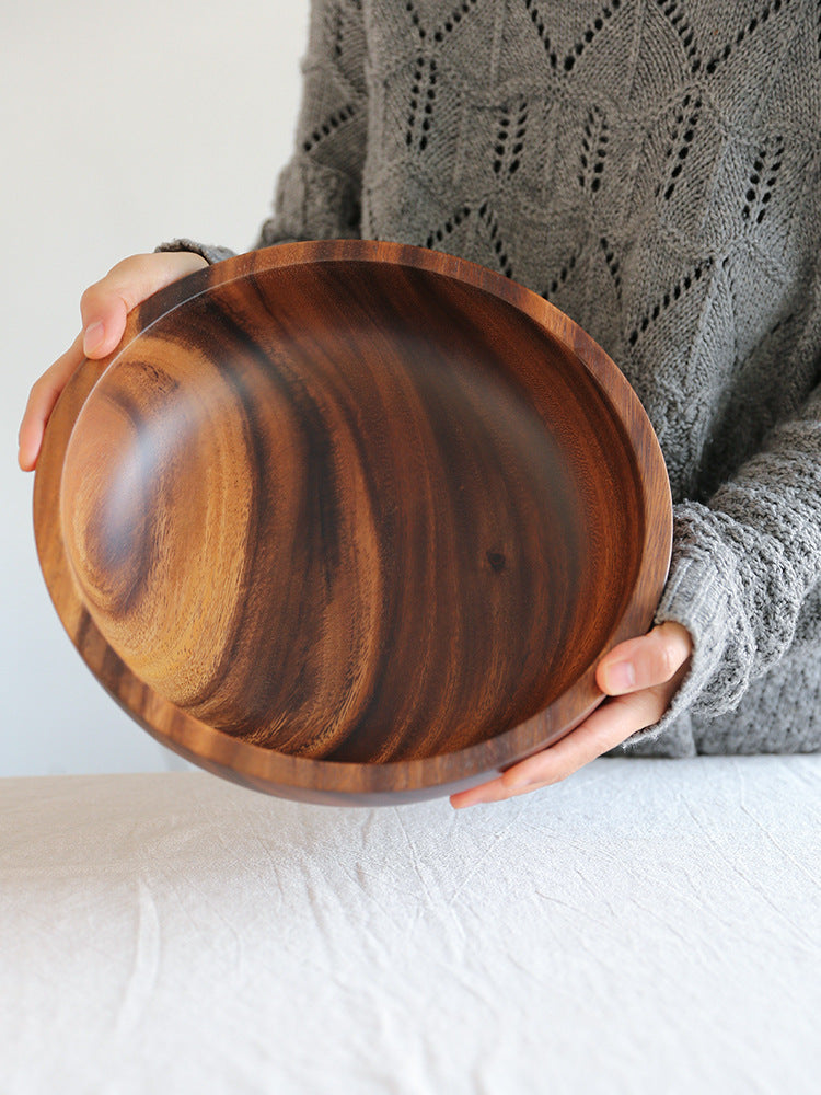 Natural Wooden Salad & Fruit Bowl – Eco-Friendly, Durable & Handcrafted Design