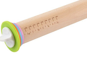 Adjustable Beech Rolling Pin for All Your Baking Needs