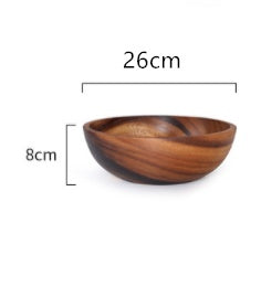Natural Wooden Salad & Fruit Bowl – Eco-Friendly, Durable & Handcrafted Design