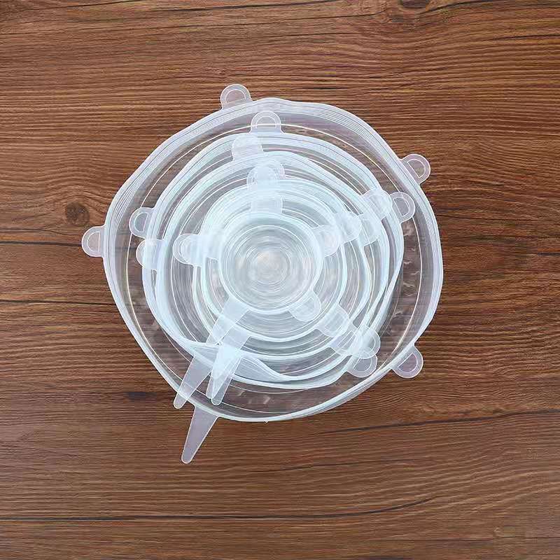 6-Pack Silicone Stretch Lids – Reusable Fresh-Keeping Covers for Bowls, Jars & More